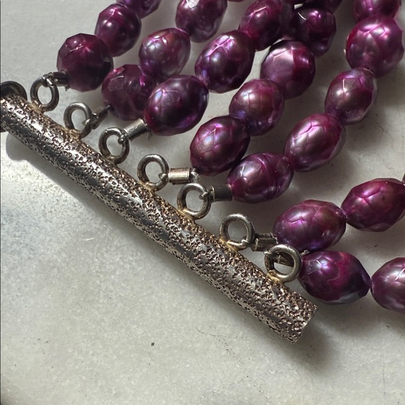 Sterling Multi Strand Pearl Bracelet - Picture 8 of 8